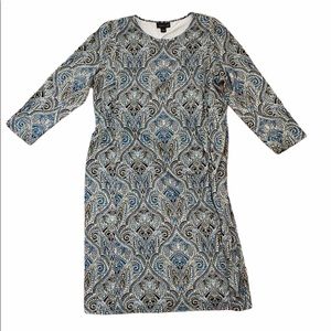 J. Jill Wearever Collection Paisley Dress Small